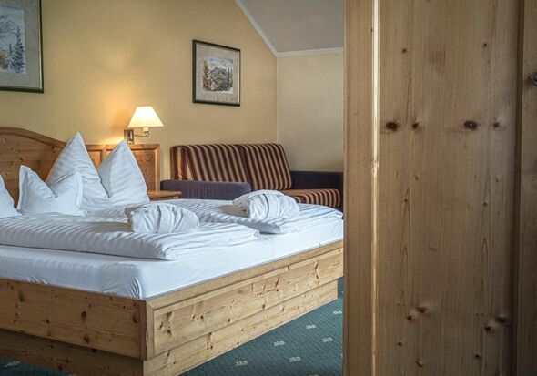 The Classic Double Room Sonnberg from the view of the room entrance