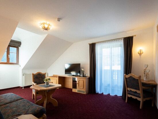 The Auhof Suite at Hotel Das Hintersee in the Salzkammergut is very spacious at 50m2.
