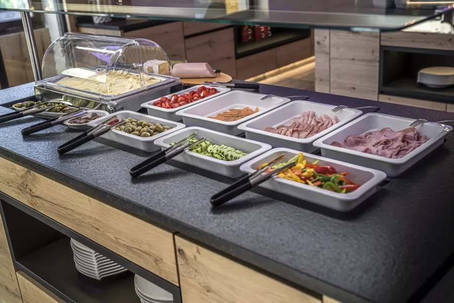 Breakfast buffet at the Hotel Hintersee in Salzburg