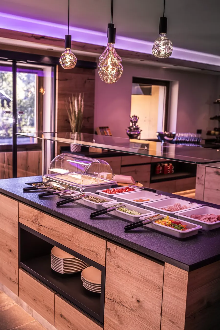 Generous breakfast buffet at the Hotel Hintersee in Salzburg